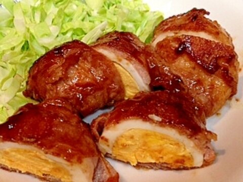 【糖質制限】★栄養たっぷり★ゆで卵de豚肉ロール